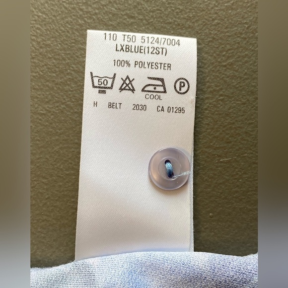 St. Michael 80s Vintage Watercolour Belted Shirt Dress, 3/4 Sleeves, size 12 - Picture 8 of 16